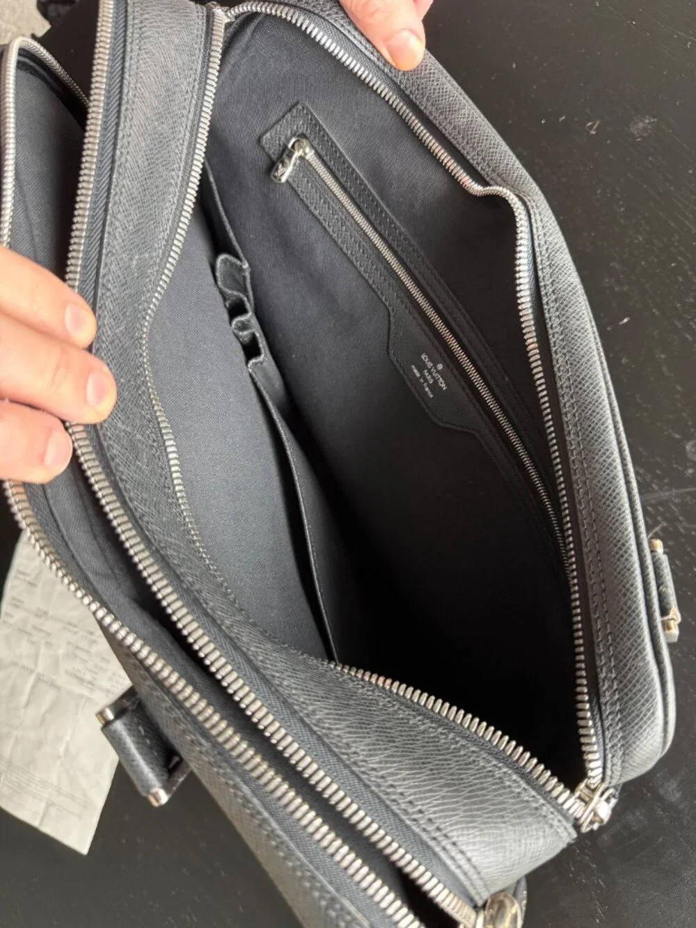 Louis Vuitton Ardoise Taiga Alexander Briefcase